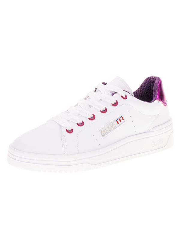 Coca Cola - Tênis Feminino March Maverick Coca-Cola Cc2324 - Branco/Lilas