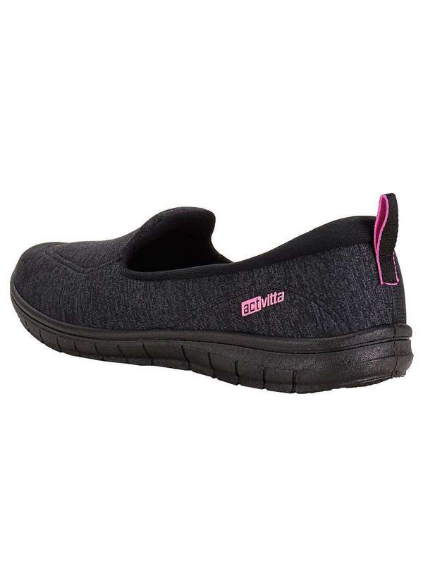 Actvitta - Tênis Feminino Slip On Actvitta 4828122 - Preto 3
