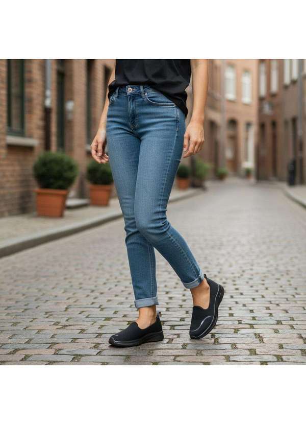 Actvitta - Tênis Feminino Slip On Actvitta 4853100 Preto 2