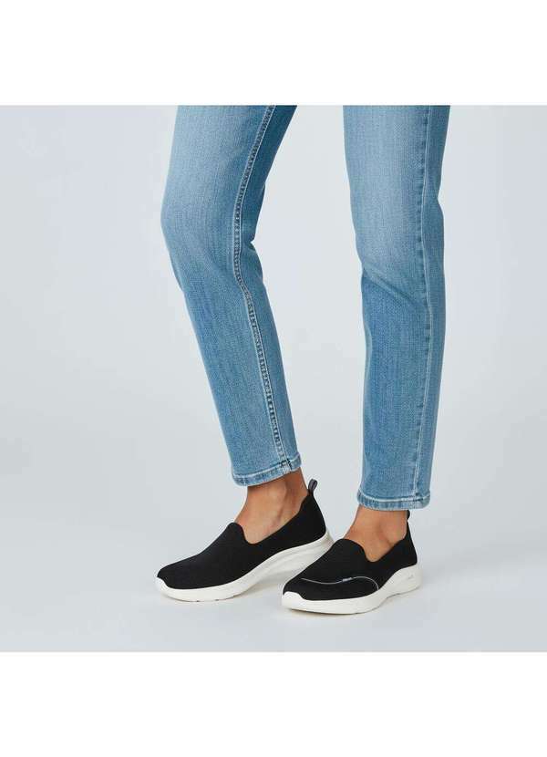 Actvitta - Tênis Feminino Slip On Actvitta 4853100 Preto/Bege 2