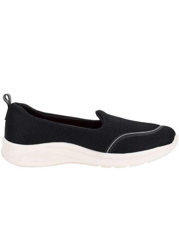 Actvitta - Tênis Feminino Slip On Actvitta 4853100 Preto/Bege 5