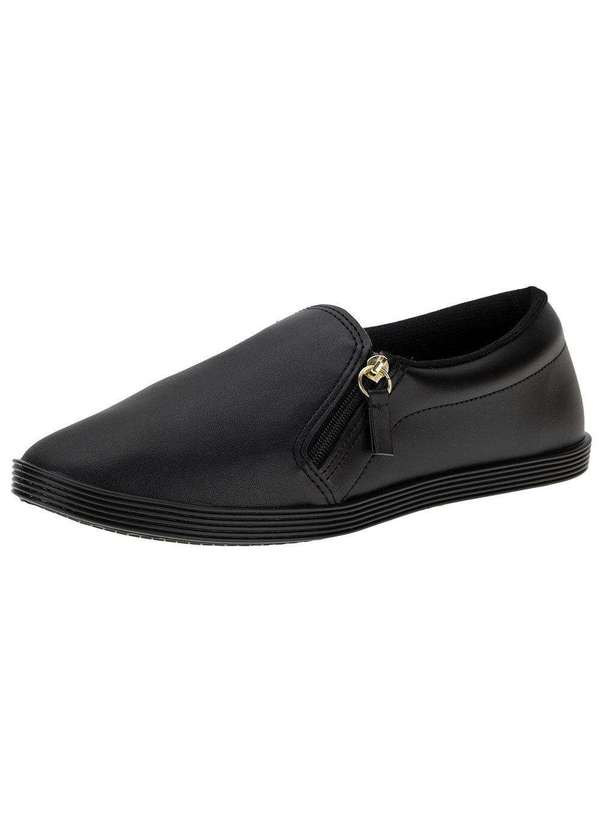 Beira Rio - Tênis Feminino Slip On Beira Rio - 4205132 - Preto