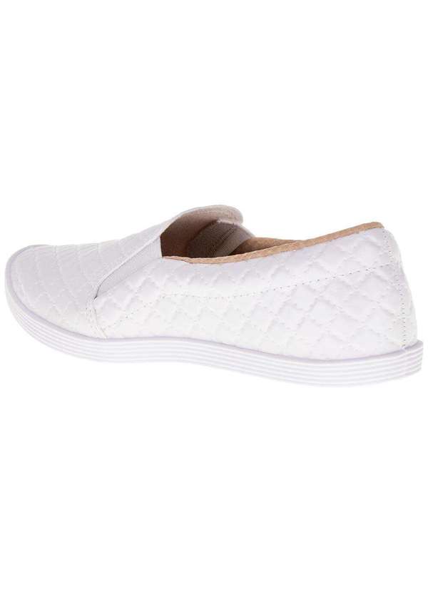 Beira Rio - Tênis Feminino Slip On Beira Rio - 4205142 - Branco 3