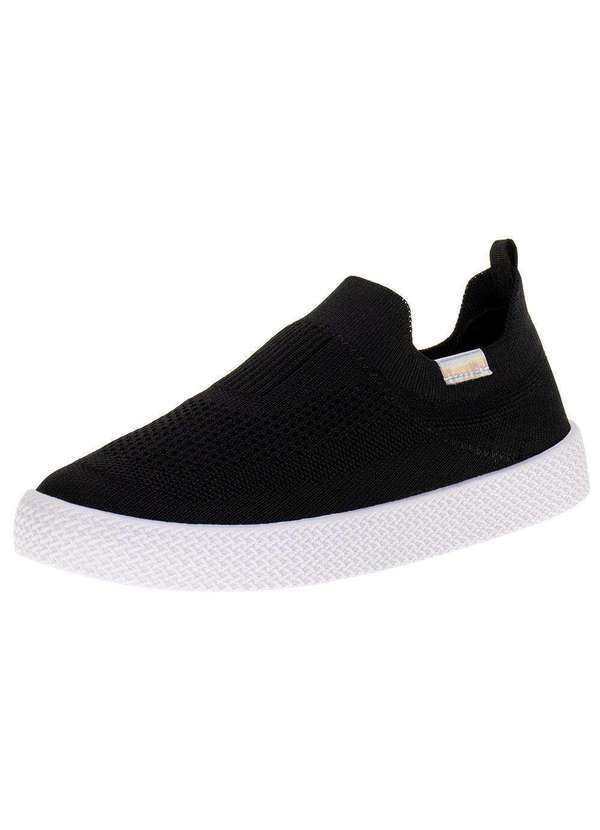 Beira Rio - Tênis Feminino Slip On Beira Rio - 4280127 - Preto