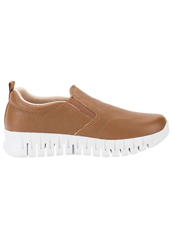 Comfortflex - Tênis Feminino Slip On Comfortflex 2484301 - Camel 5