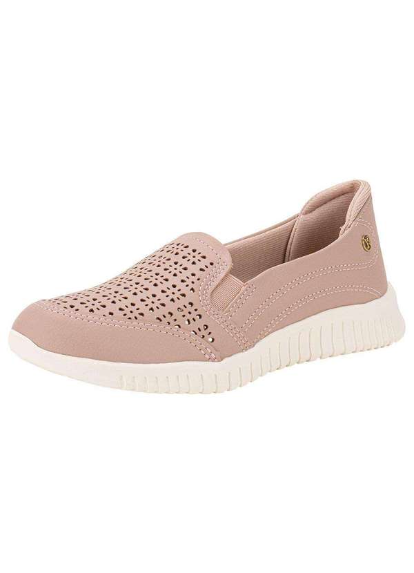 Kolosh - Tênis Feminino Slip On Kolosh C4002 - Bege/Rosa