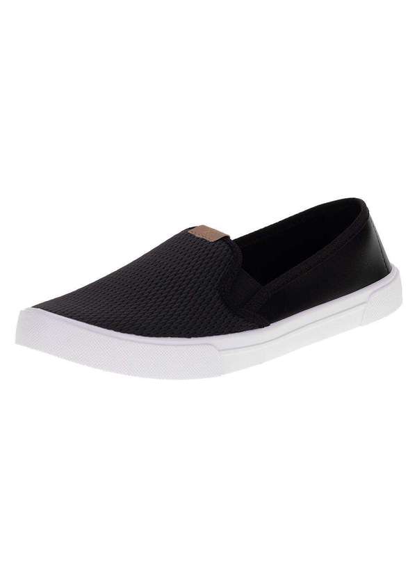 Moleca - Tênis Feminino Slip On Moleca 5296530 - Preto