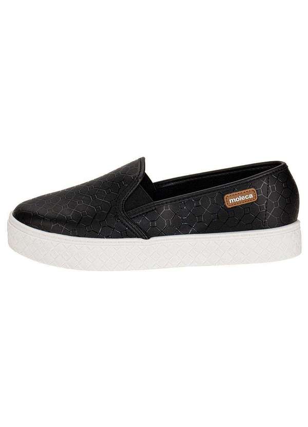 Moleca - Tênis Feminino Slip On Moleca 5712304 - Preto 2