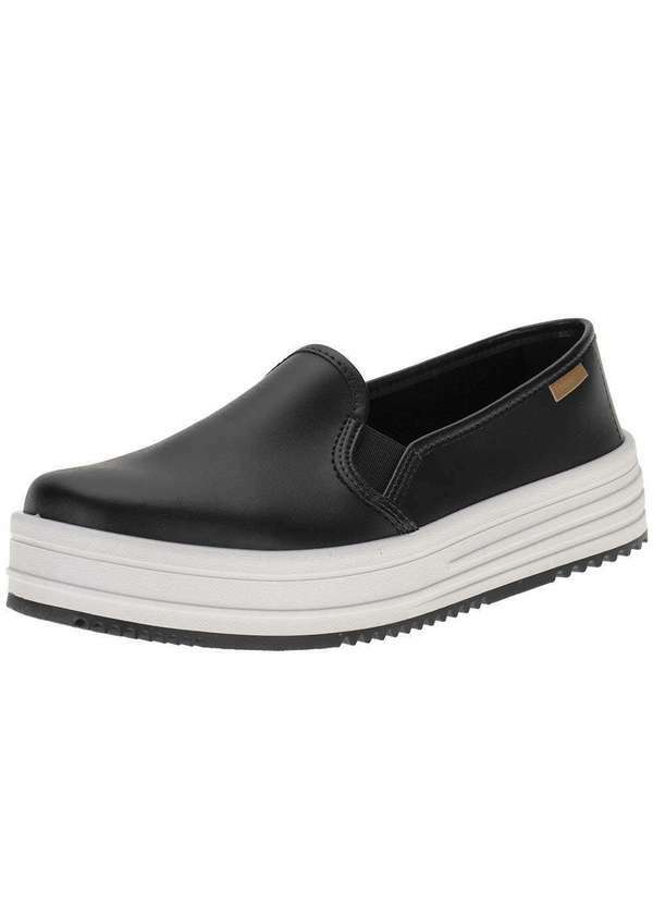 Moleca - Tênis Feminino Slip On Moleca 5782100 - Preto