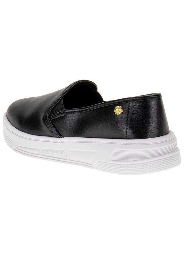 Moleca - Tênis Feminino Slip On Moleca - 5786100 - Preto/Branco 3