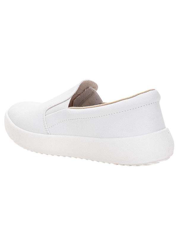 Moleca - Tênis Feminino Slip On Moleca 5830100 - Branco 3