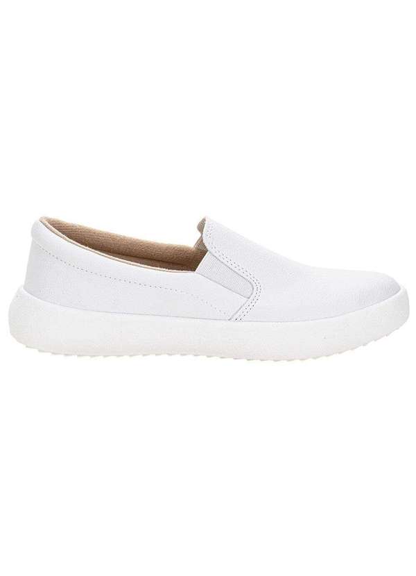 Moleca - Tênis Feminino Slip On Moleca 5830100 - Branco 5