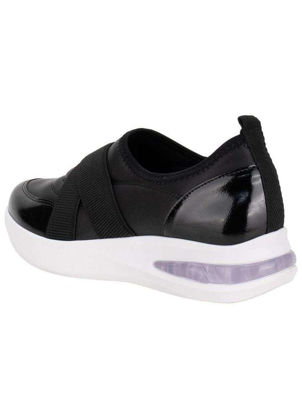 Piccadilly - Tênis Feminino Slip On Piccadilly 940004 Preto 3