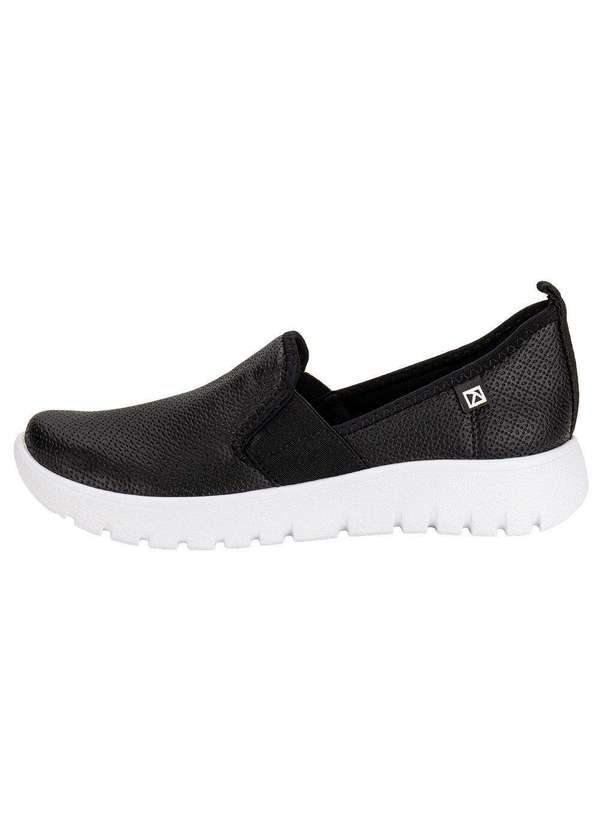 Piccadilly - Tênis Feminino Slip On Piccadilly 950042 - Preto/Branco 2