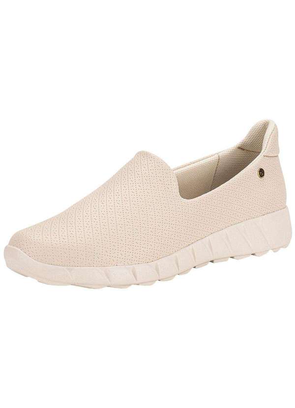 Piccadilly - Tênis Feminino Slip On Piccadilly 970103 - Marfim