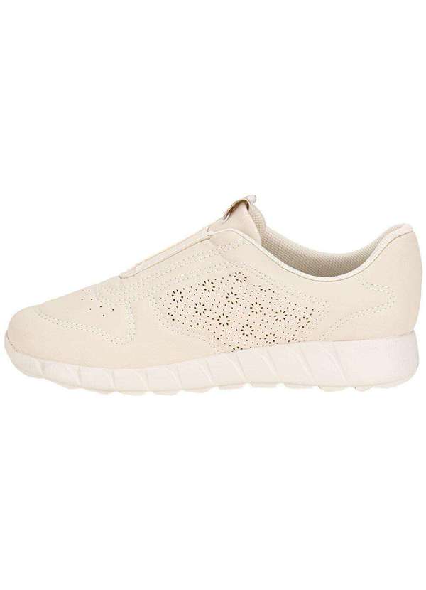 Piccadilly - Tênis Feminino Slip On Piccadilly 970119 Marfim 2
