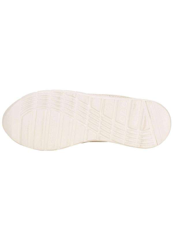 Piccadilly - Tênis Feminino Slip On Piccadilly 970119 Marfim 4