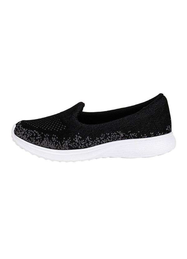 Rainha - Tênis Feminino Slip On Seas Rainha Ra0114 - Preto/Cinza 2