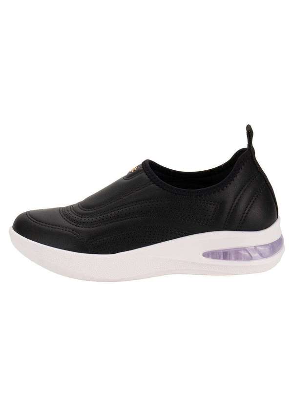 Piccadilly - Tênis Feminino Slip On Softstep Piccadilly 940002 - Preto 2
