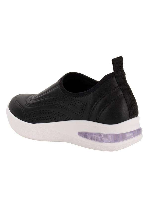 Piccadilly - Tênis Feminino Slip On Softstep Piccadilly 940002 - Preto 3