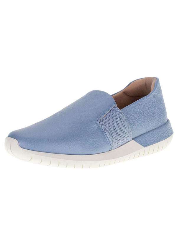 Tênis Feminino Slip On Usaflex Ah1713 Azul Clovis Calcados