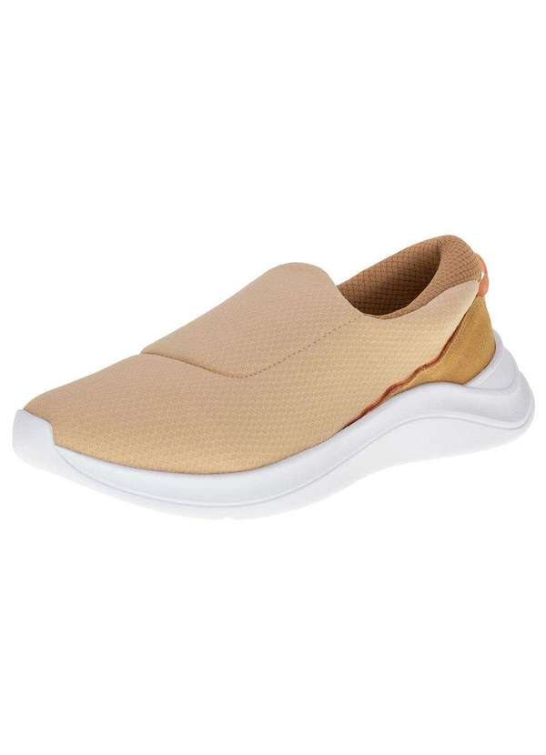 Usaflex - Tênis Feminino Slip On Usaflex Al1205 - Natural