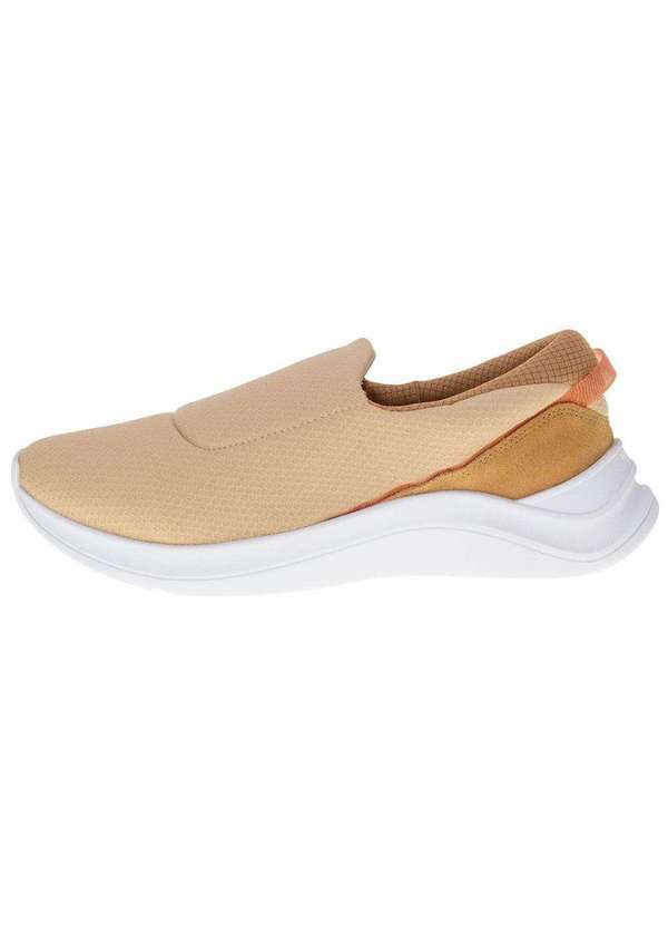 Usaflex - Tênis Feminino Slip On Usaflex  Al1205 - Natural 2