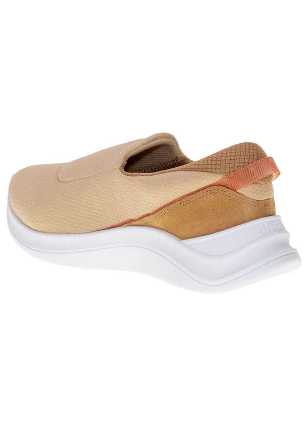 Usaflex - Tênis Feminino Slip On Usaflex  Al1205 - Natural 3