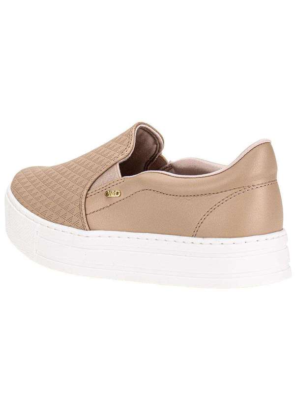 Via Marte - Tênis Feminino Slip On Via Marte 010023 Bege 3