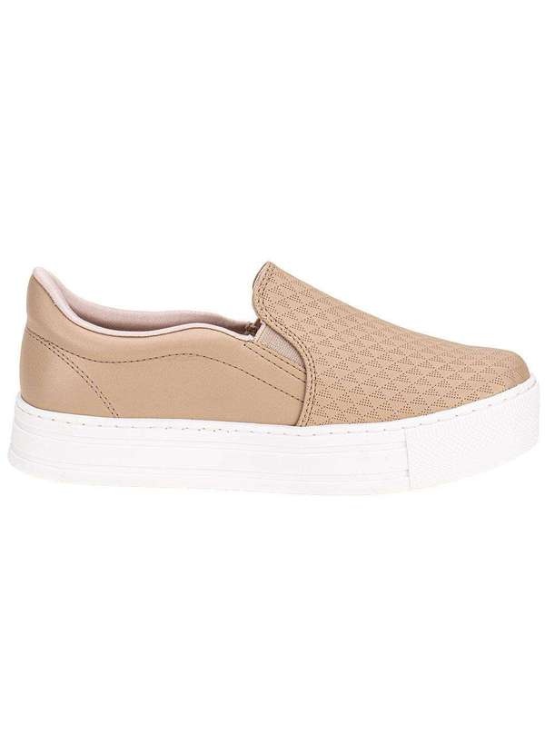 Via Marte - Tênis Feminino Slip On Via Marte 010023 Bege 5