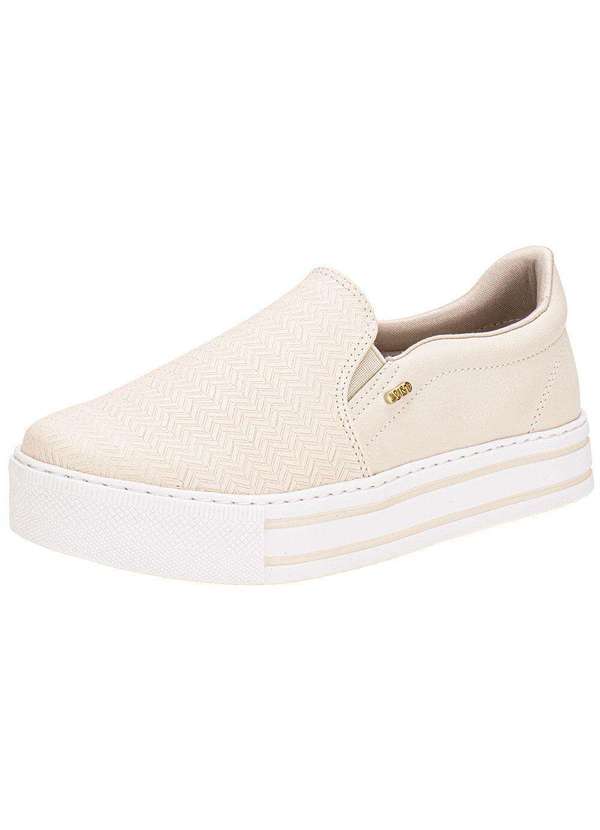 Via Marte - Tênis Feminino Slip On Via Marte 010023 Marfim