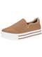 Via Marte - Tênis Feminino Slip On Via Marte 010023 Preto/Branco - variação: Camel