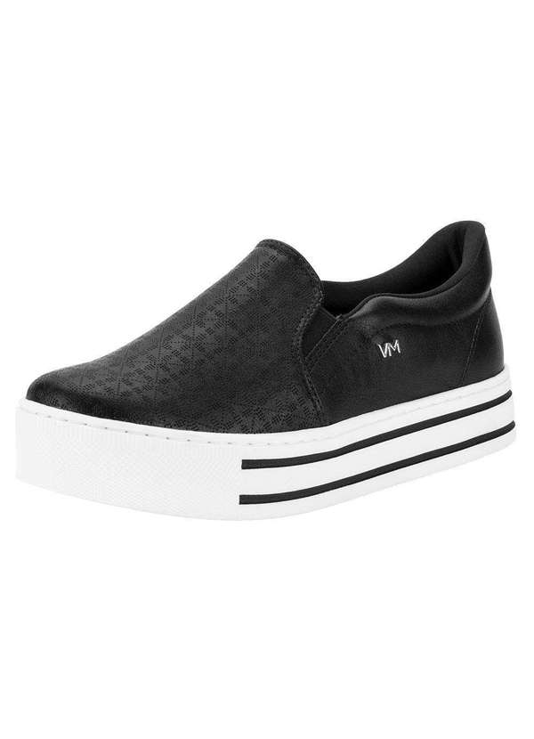 Tênis Slip On Tenis Flatform Numero 33 Via Marte Tênis Feminino Slip On Via  Marte 2311808 Preto 01