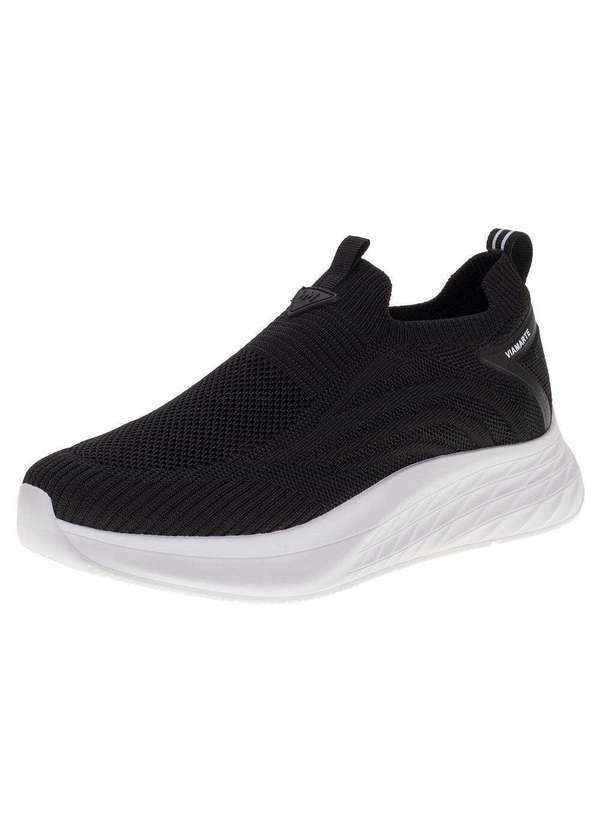 Via Marte - Tênis Feminino Slip On Via Marte - 2319003 - Preto