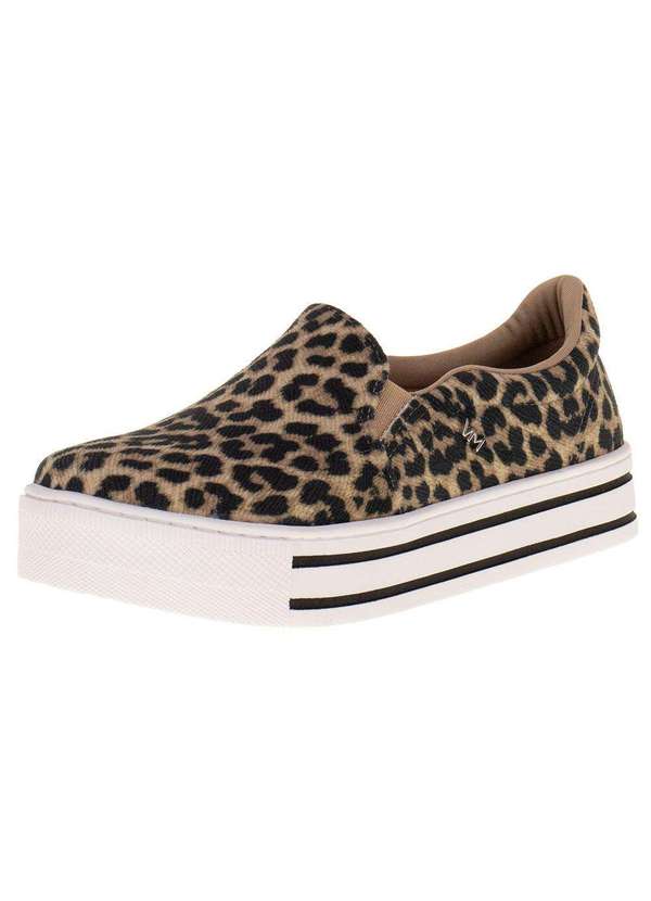 Via Marte - Tênis Feminino Slip On Via Marte - 238601 - Onça