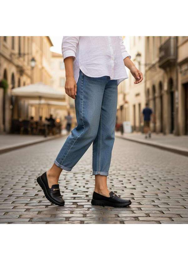 Piccadilly - Tênis Feminino Slip On Vick Piccadilly 950046 Preto 2