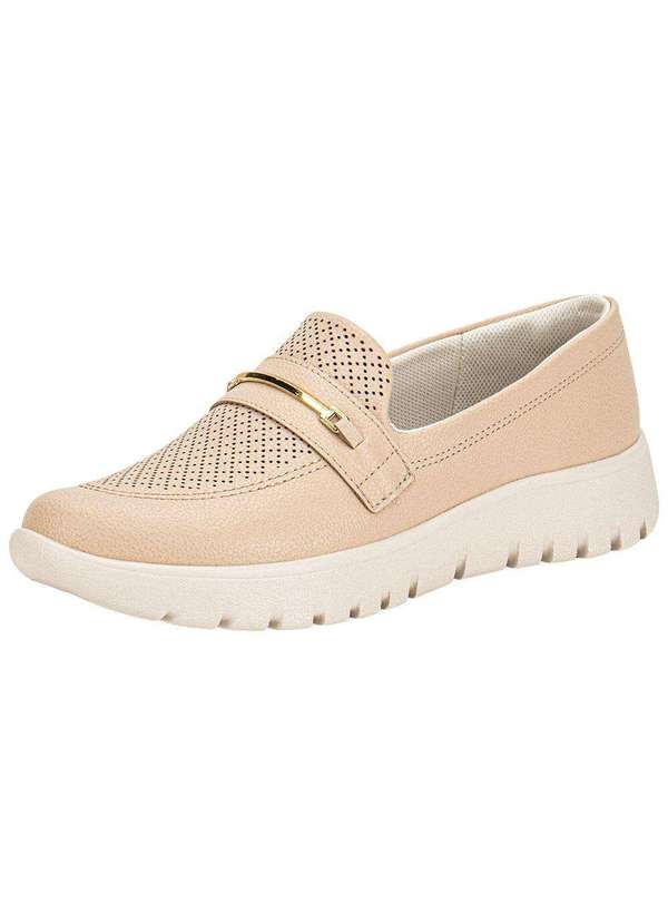 Piccadilly - Tênis Feminino Slip On Vick Piccadilly 950046 Bege