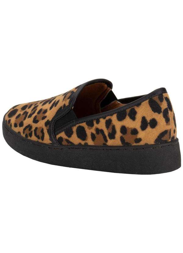 Vizzano - Tênis Feminino Slip On Vizzano 1214200 Onça 3