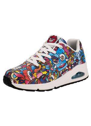 Tênis Feminino Uno Color Doodle Skechers 177973 - SKECHERS