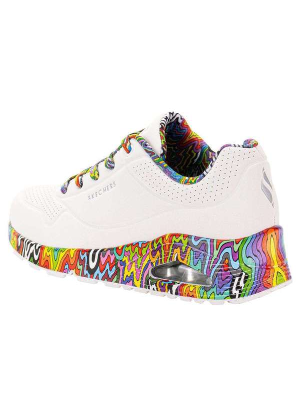 Skechers - Tênis Feminino Uno Mini Drip Skechers 177959 - Branco 3