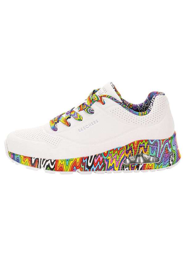 Skechers - Tênis Feminino Uno Mini Drip Skechers 177959 - Branco 5