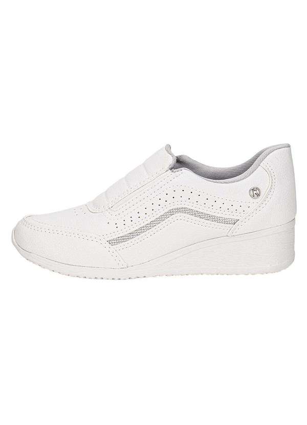 Kolosh - Tênis Feminino Upper Slip On Kolosh C1817 - Branco/Prata 2