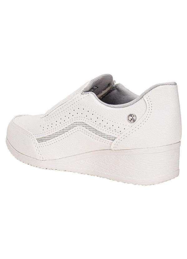 Kolosh - Tênis Feminino Upper Slip On Kolosh C1817 - Branco/Prata 3