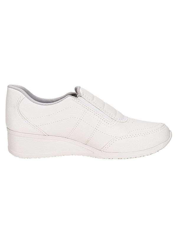 Kolosh - Tênis Feminino Upper Slip On Kolosh C1817 - Branco/Prata 5