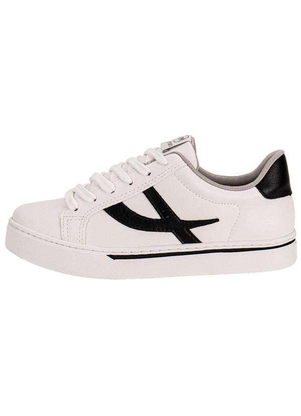 Via Marte - Tênis Feminino Via Marte 016012 Branco/Preto 2
