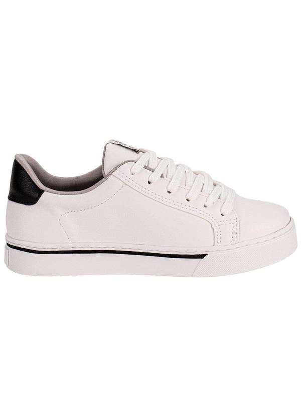 Via Marte - Tênis Feminino Via Marte 016012 Branco/Preto 5