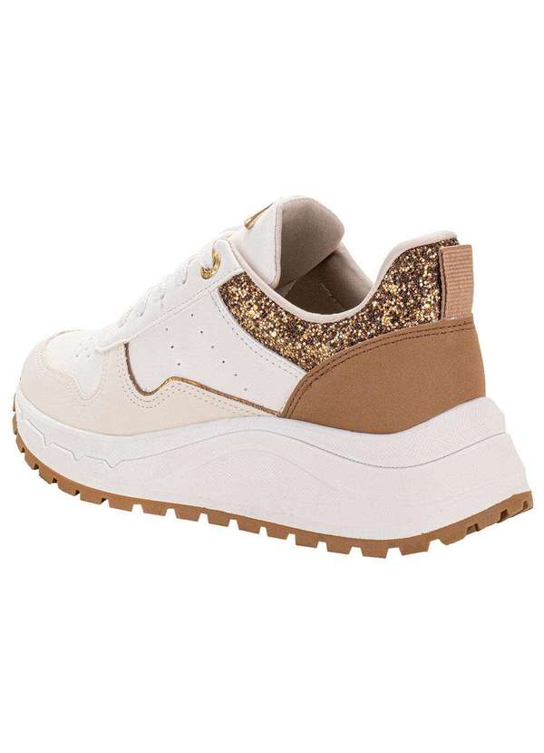 Via Marte - Tênis Feminino Via Marte 1360007 - Branco/Bege 3