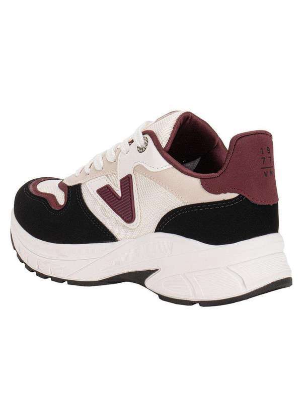 Via Marte - Tênis Feminino Via Marte 240005 - Preto/Vinho 3