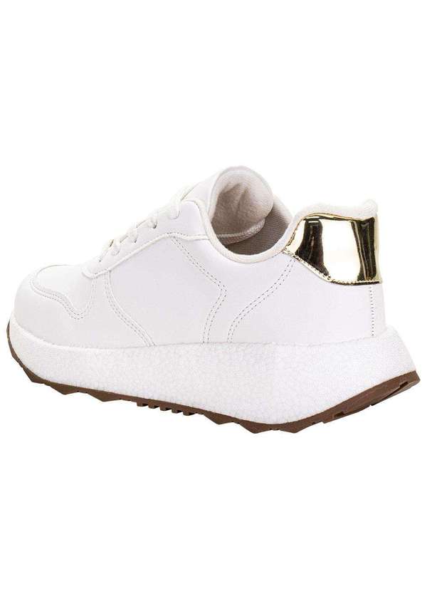 Vizzano - Tênis Feminino Vizzano 1452100 Branco/Dourado 3