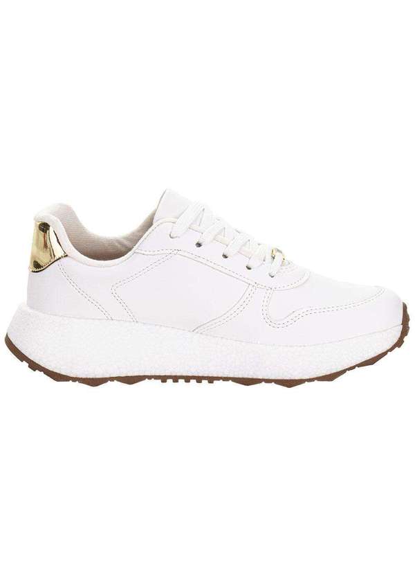Vizzano - Tênis Feminino Vizzano 1452100 Branco/Dourado 5
